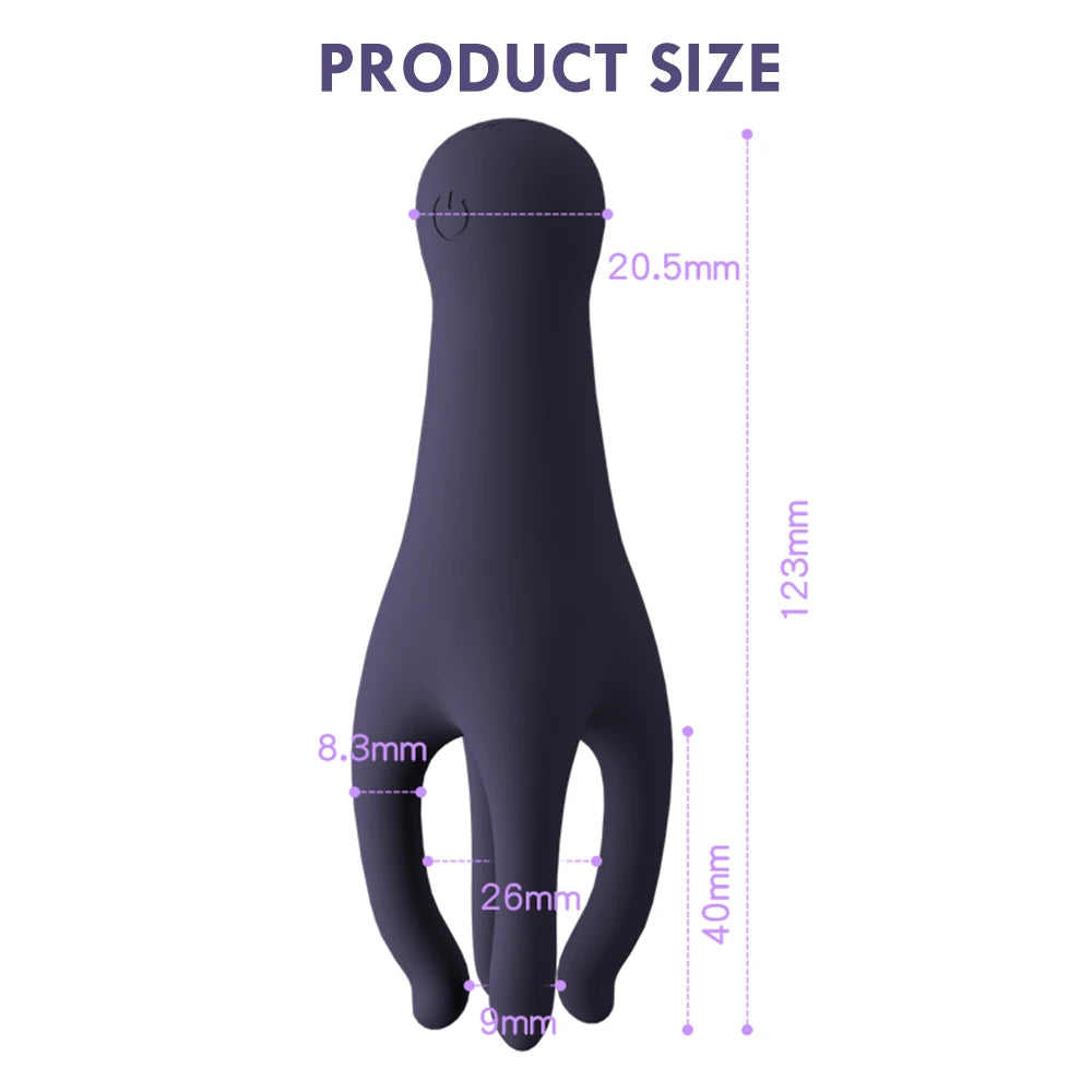 Glans Trainer for Men Powerful Vibrating Penis G Spot Masturbator Soft Fingertip Prolong Endurance Massage Vibrator Erotic Toys