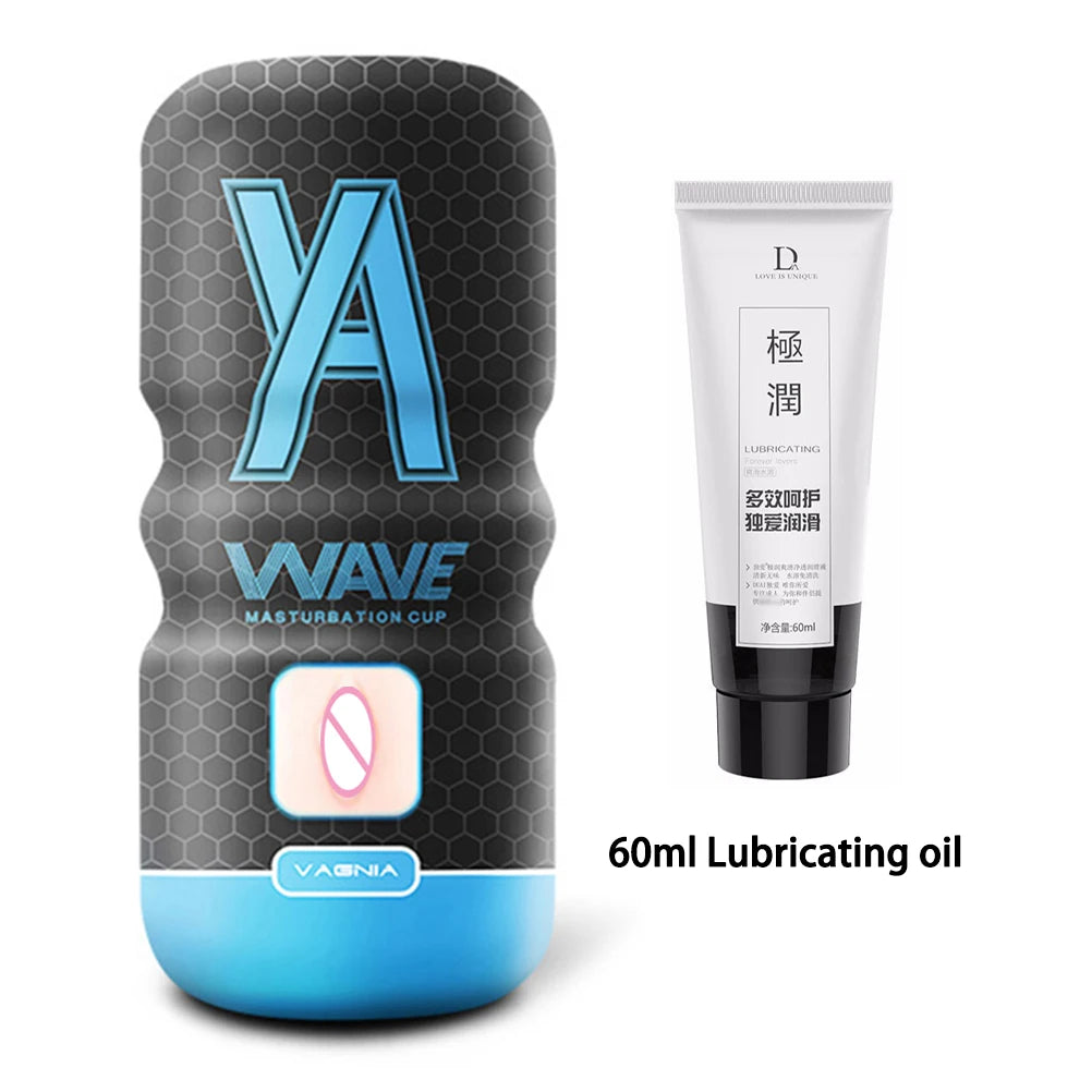 Powerful Sucking Masturbation Cup Realistic Anal Vagina Pocket Pussy Blowjob Massager Male Masturbator Sex Toys for Men 18+